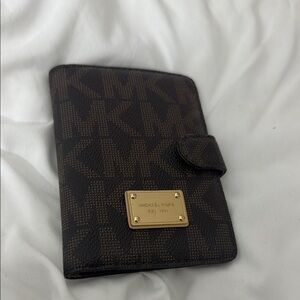 Michael Kors Dark Brown passport wallet